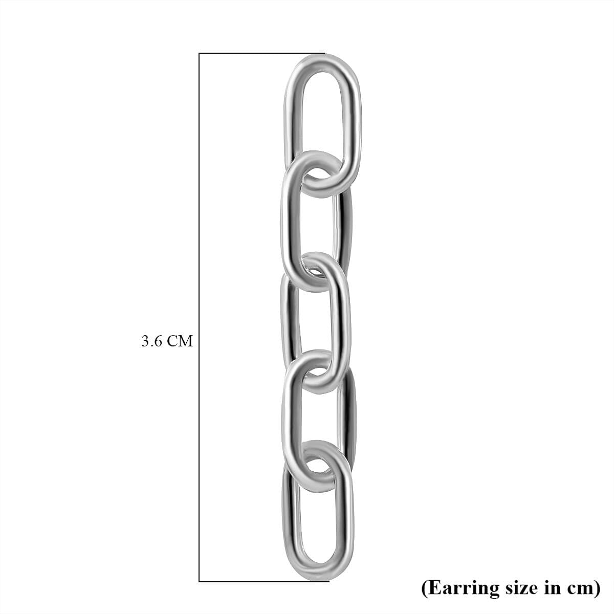 Paper Clip Drop Earrings in Sterling Silver 7594814 5