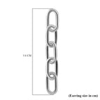 Sterling Silver Paper Clip Earrings