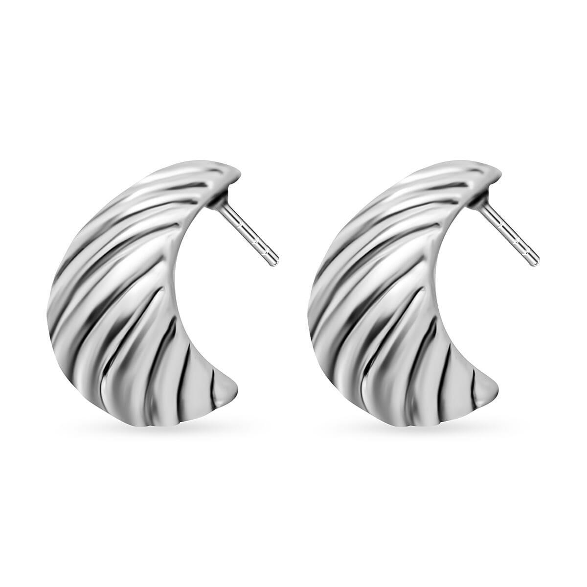 Sterling Silver Fancy Stud Earrings 7595206 3