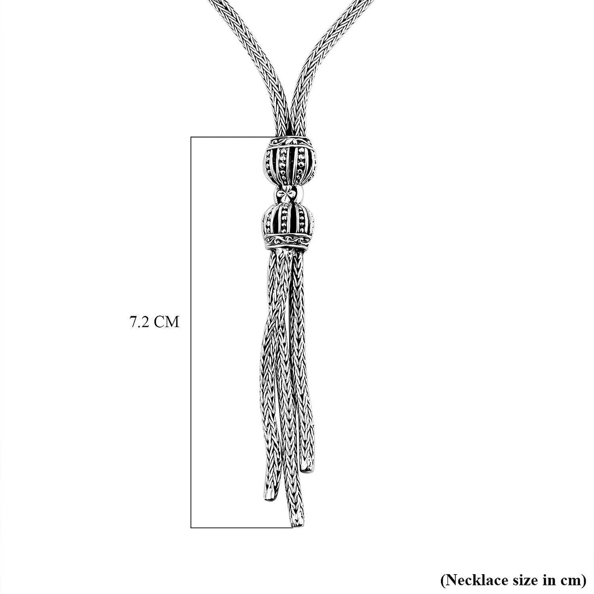 Royal Bali Collection - Sterling Silver Necklace (Size - 20) With T-Bar Clasp, Silver Wt. 24 Gms 7620545 6