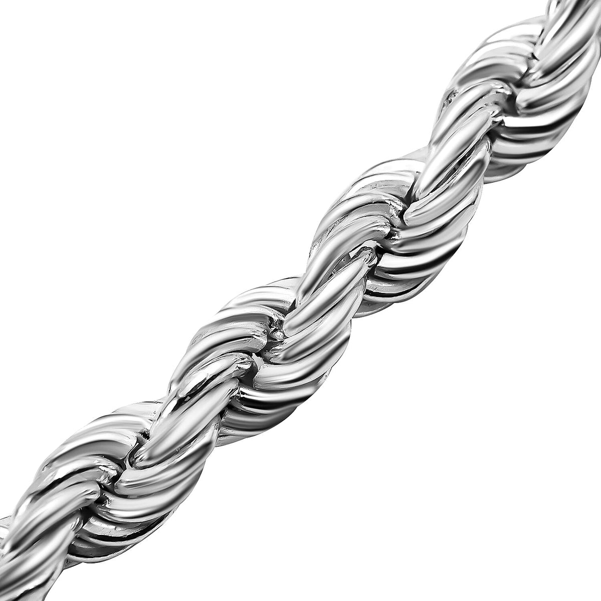 Italian Made - Sterling Silver Rope Necklace (Size - 24) with Lobster Clasp, Silver Wt. 14.80 Gms. 7619724 1