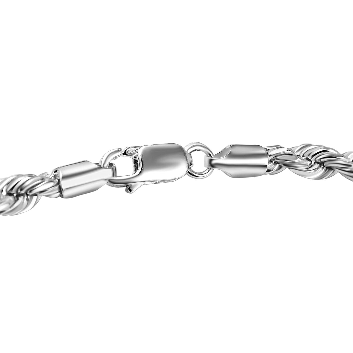 Italian Made - Sterling Silver Rope Necklace (Size - 24) with Lobster Clasp, Silver Wt. 14.80 Gms. 7619724 2