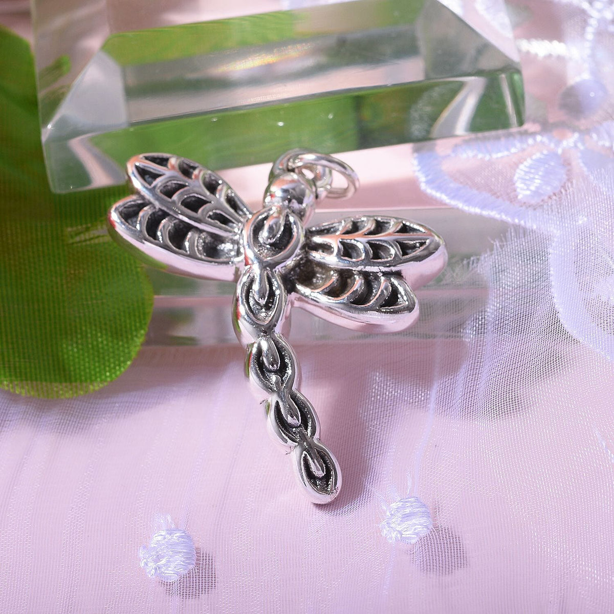 Bangkok Closeout - Sterling Silver Dragonfly Pendant 7595391 2