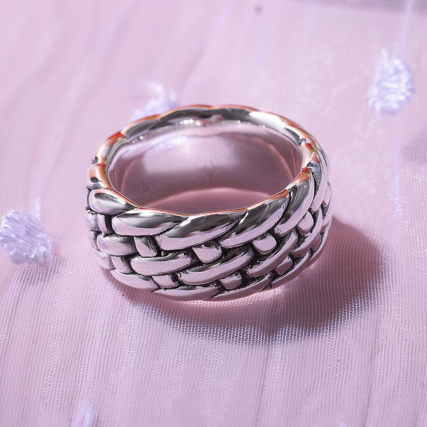 Bangkok Closeout - Sterling Silver Knot Wedding Band Ring 7595412 2