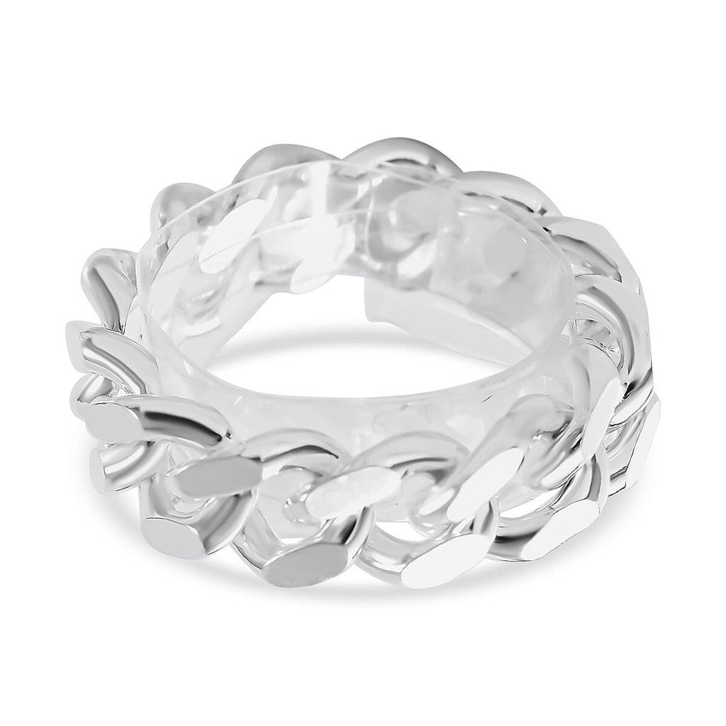 Bangkok Closeout - Sterling Silver Cuban Link Band Ring