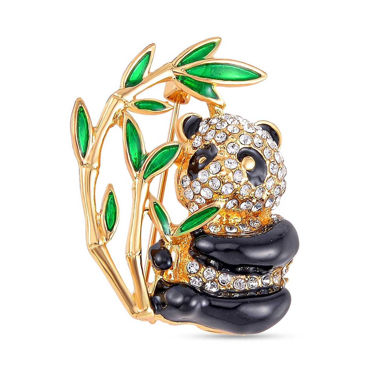 Panda White Crystal Brooch 0.01 ct 0.010 Ct. 7601544 0