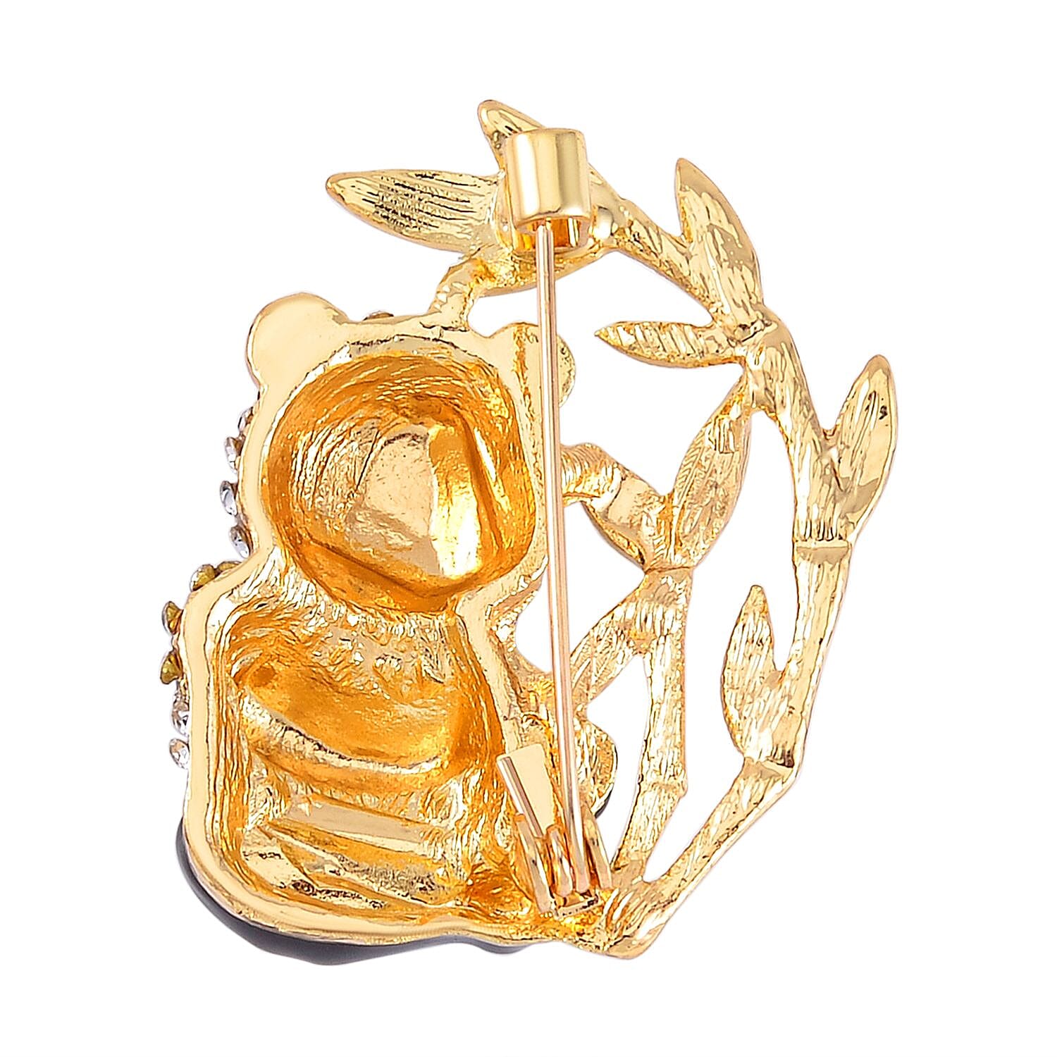 Panda White Crystal Brooch 0.01 ct 0.010 Ct. 7601544 3