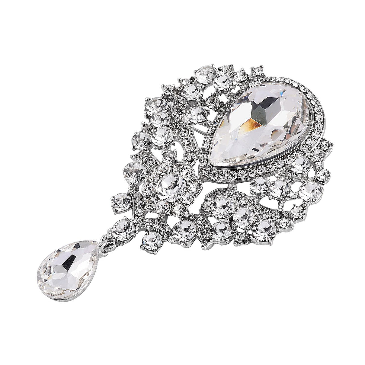 White Crystal Brooch 7640427 2