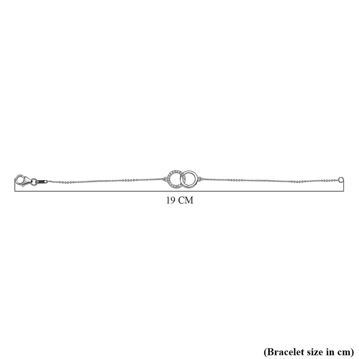 Simulated Diamond Chain Bracelet (Size - 7.5) in Platinum Overlay Sterling Silver 7575188 4