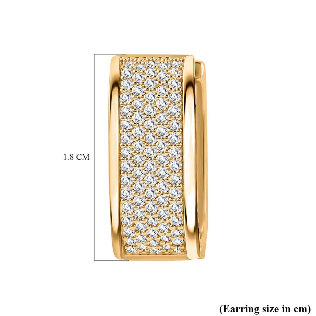 Close Out Deal-  White Cubic Zirconia  Earring
