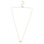 Cubic Zirconia Heart Necklace (Size - 20-2 inch Ext.)