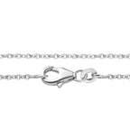 White Pearl Necklace (Size - 20) in Platinum Overlay Sterling Silver 2.40 Ct