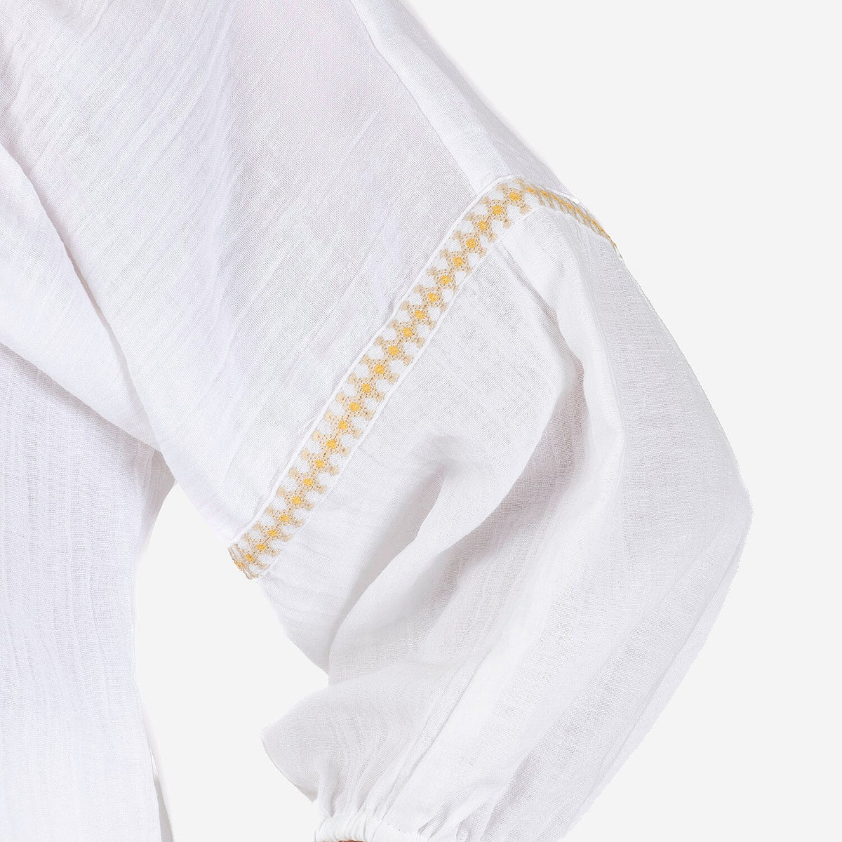 TAMSY Pure Cotton Embroidered Gauze Top 7720895 4
