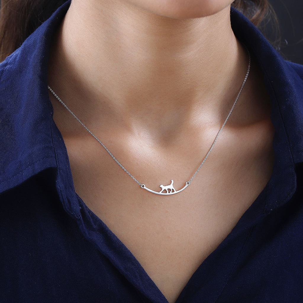 Platinum Overlay Sterling Silver Necklace (Size - 20)