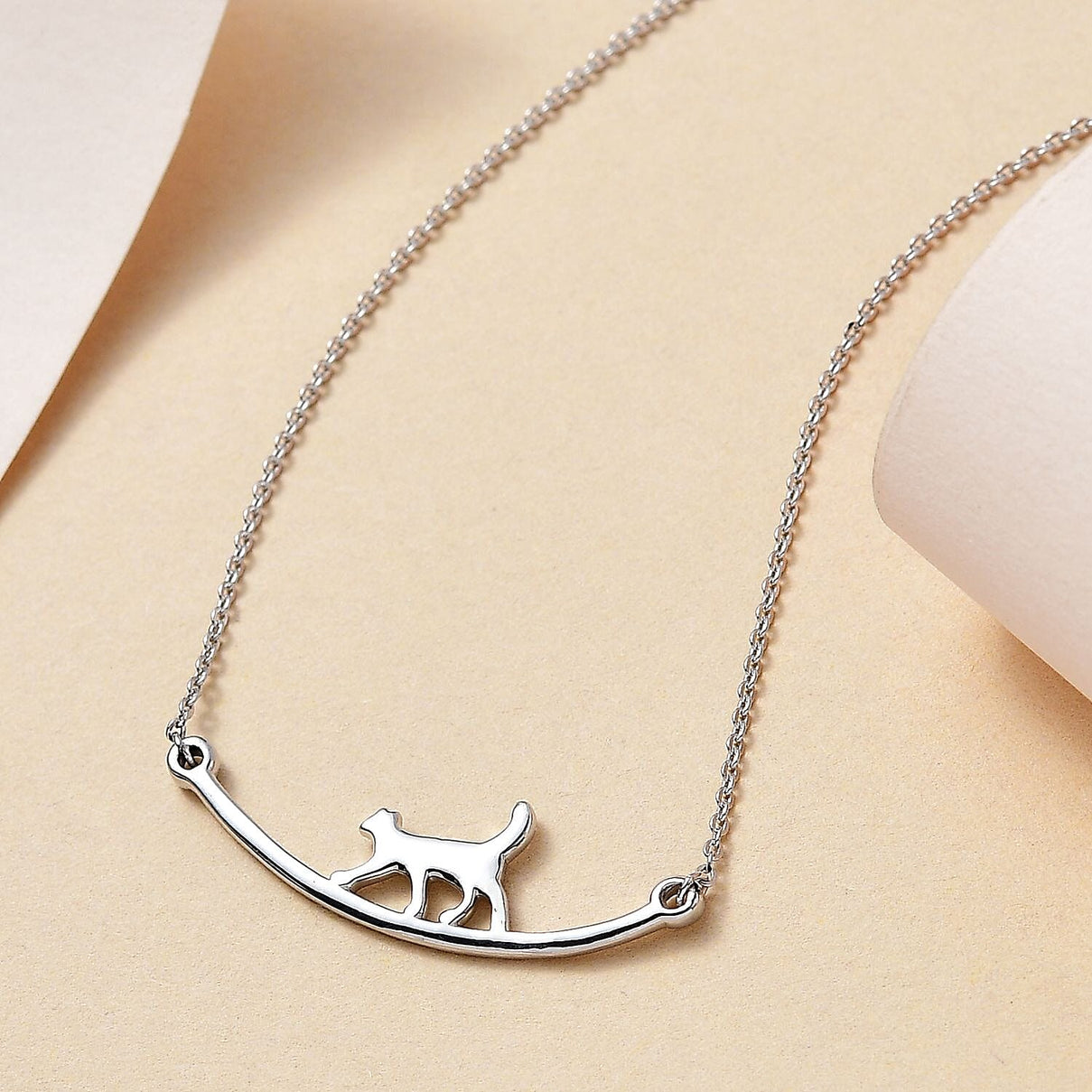 Platinum Overlay Sterling Silver Necklace (Size - 20) 7574921 2