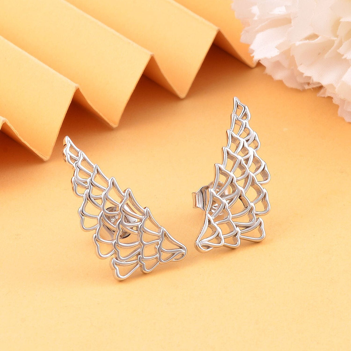 Lucy Q Rhodium Overlay Sterling Silver Earrings, Silver Wt. 5.40 Gms 7563682 2