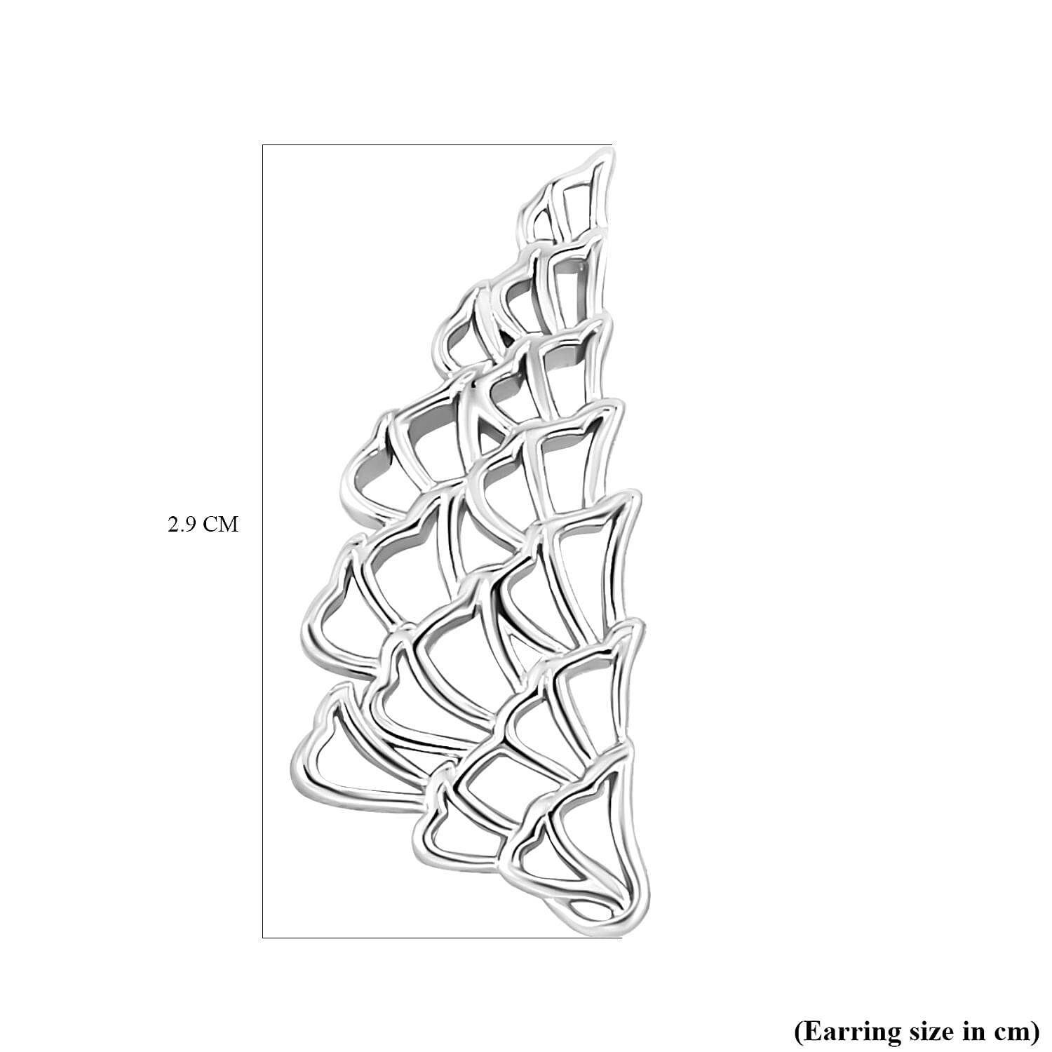 Lucy Q Rhodium Overlay Sterling Silver Earrings, Silver Wt. 5.40 Gms 7563682 5