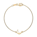 Vermeil YG Sterling Silver Chain Bracelet (Size - 7.5)