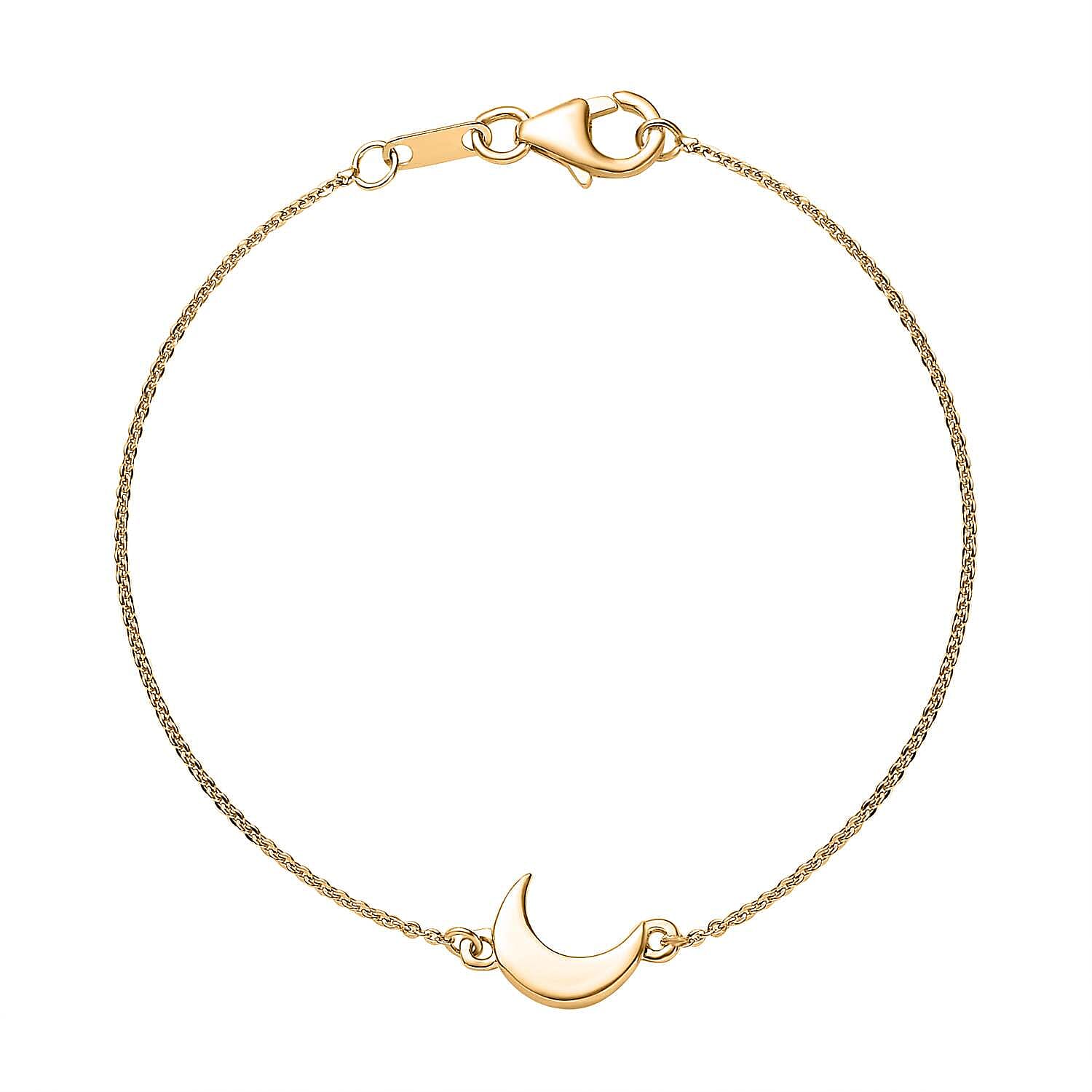 Vermeil YG Sterling Silver Chain Bracelet (Size - 7.5) 7575032 0