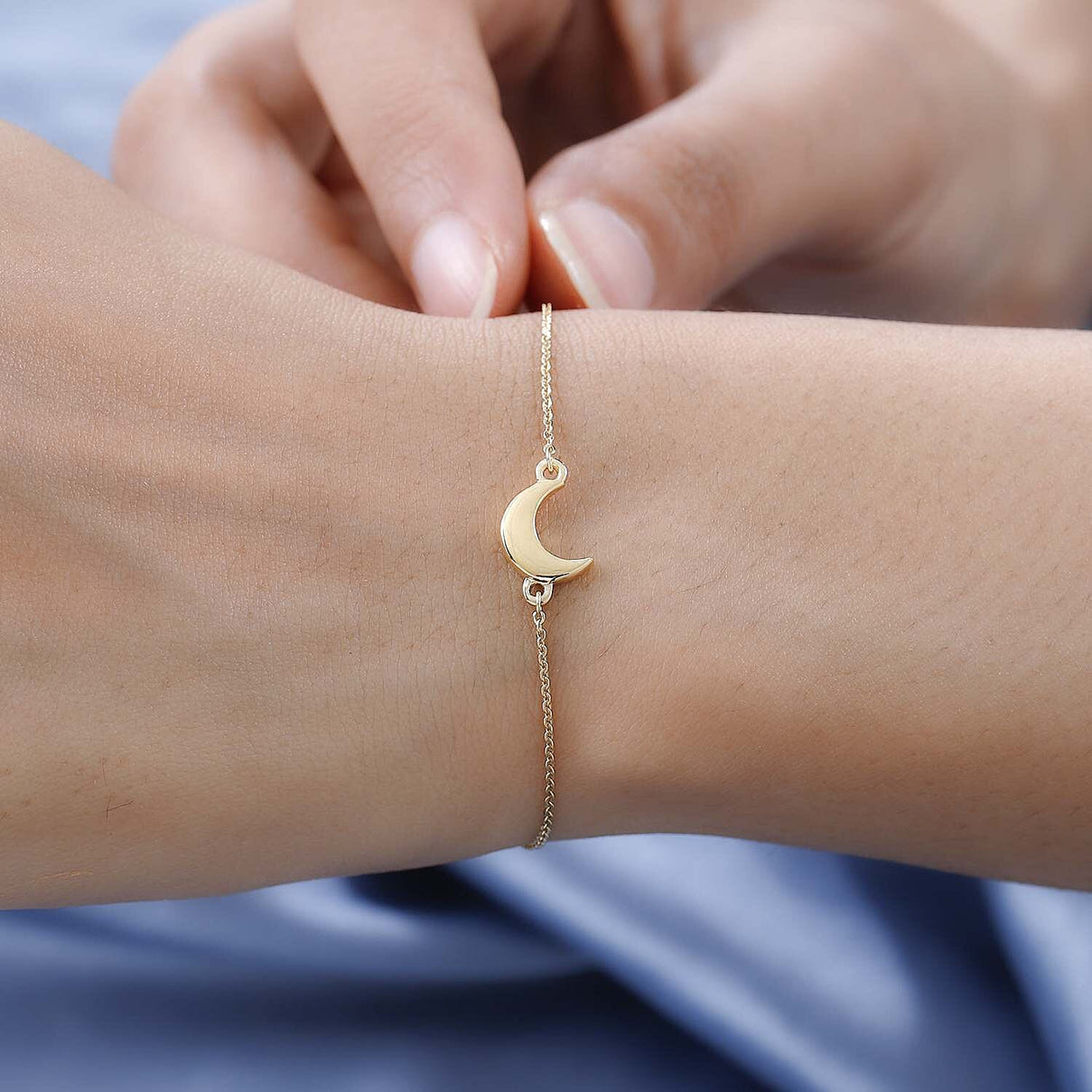 Vermeil YG Sterling Silver Chain Bracelet (Size - 7.5) 7575032 3