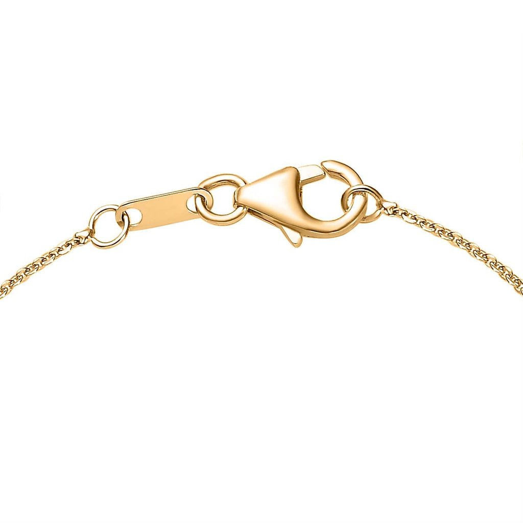 Vermeil YG Sterling Silver Chain Bracelet (Size - 7.5)