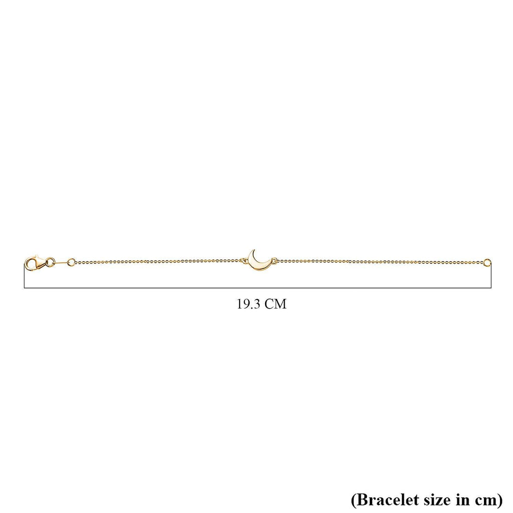 Vermeil YG Sterling Silver Chain Bracelet (Size - 7.5)