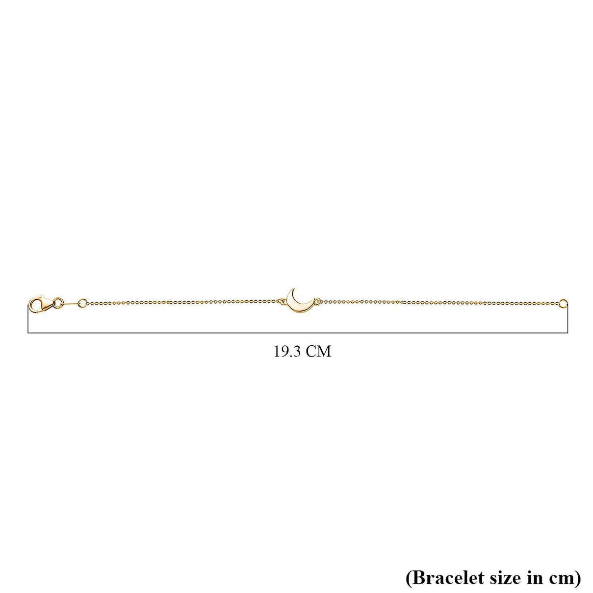 Vermeil YG Sterling Silver Chain Bracelet (Size - 7.5) 7575032 5
