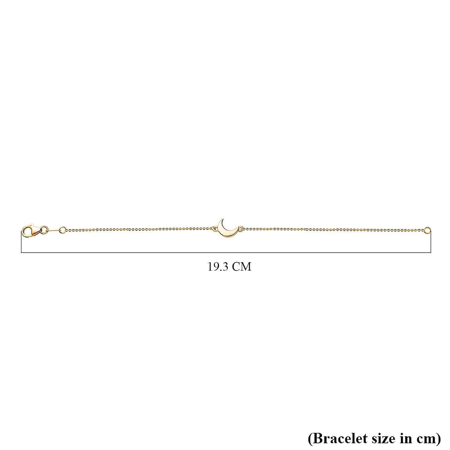 Vermeil YG Sterling Silver Chain Bracelet (Size - 7.5) 7575032 5