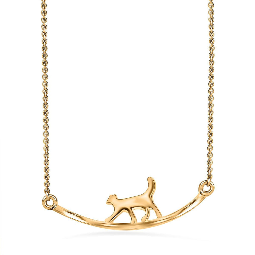 18K Vermeil YG Plated Sterling Silver Necklace (Size - 20)