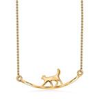 18K Vermeil YG Plated Sterling Silver Necklace (Size - 20)