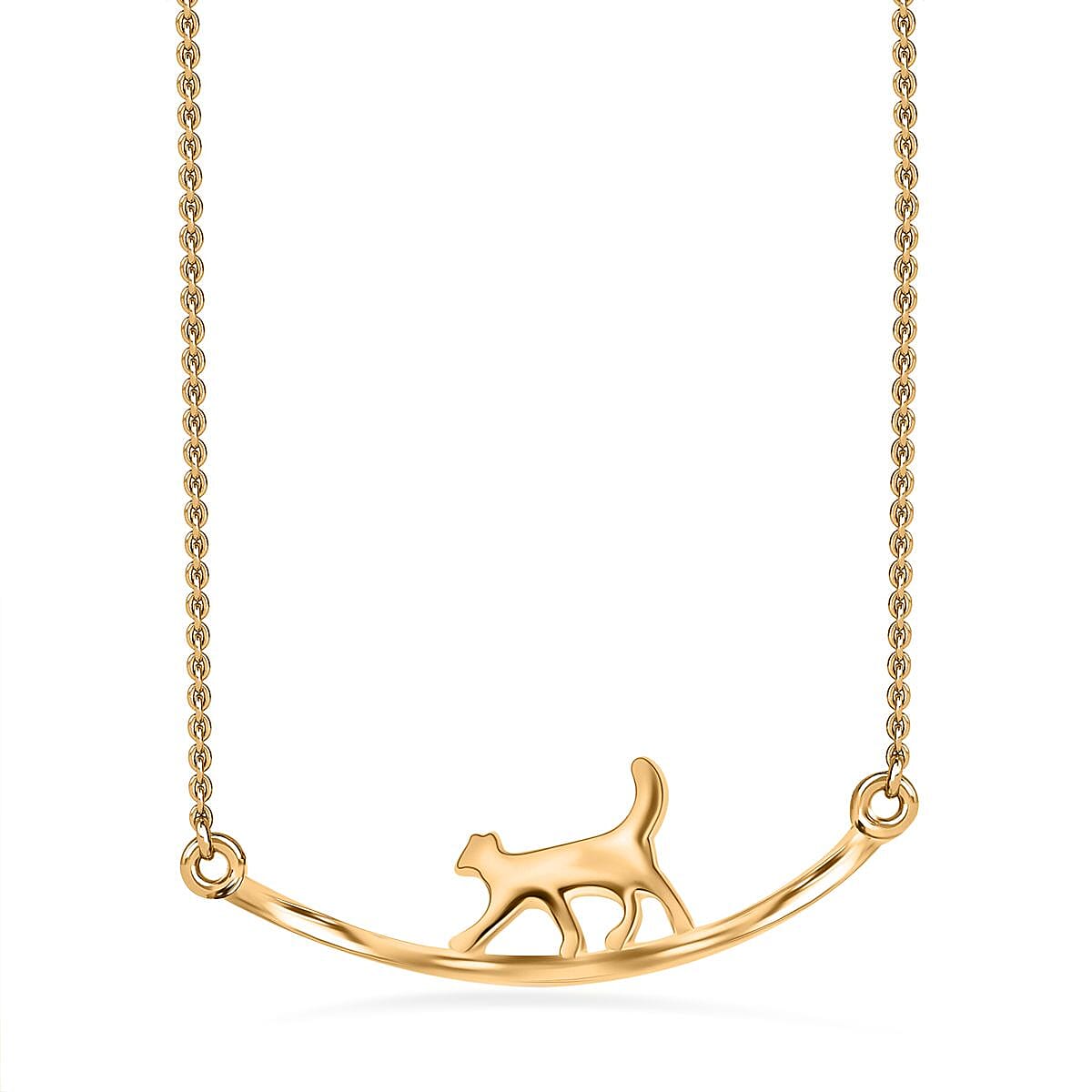 18K Vermeil YG Plated Sterling Silver Necklace (Size - 20) V32699360 0