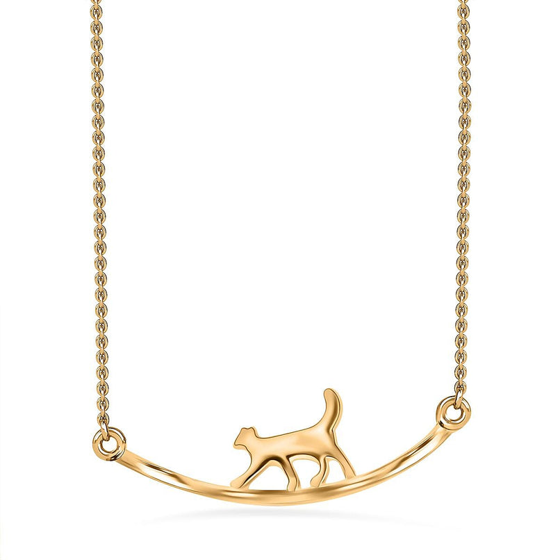 18K Vermeil YG Plated Sterling Silver Necklace (Size - 20)