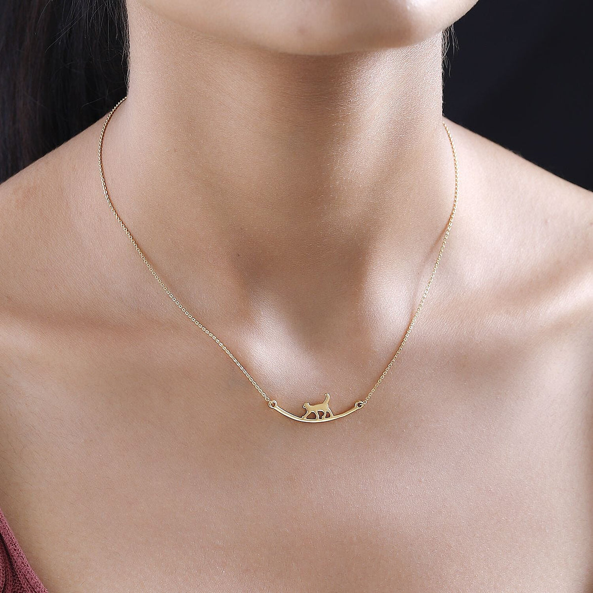 18K Vermeil YG Plated Sterling Silver Necklace (Size - 20) V32699360 2