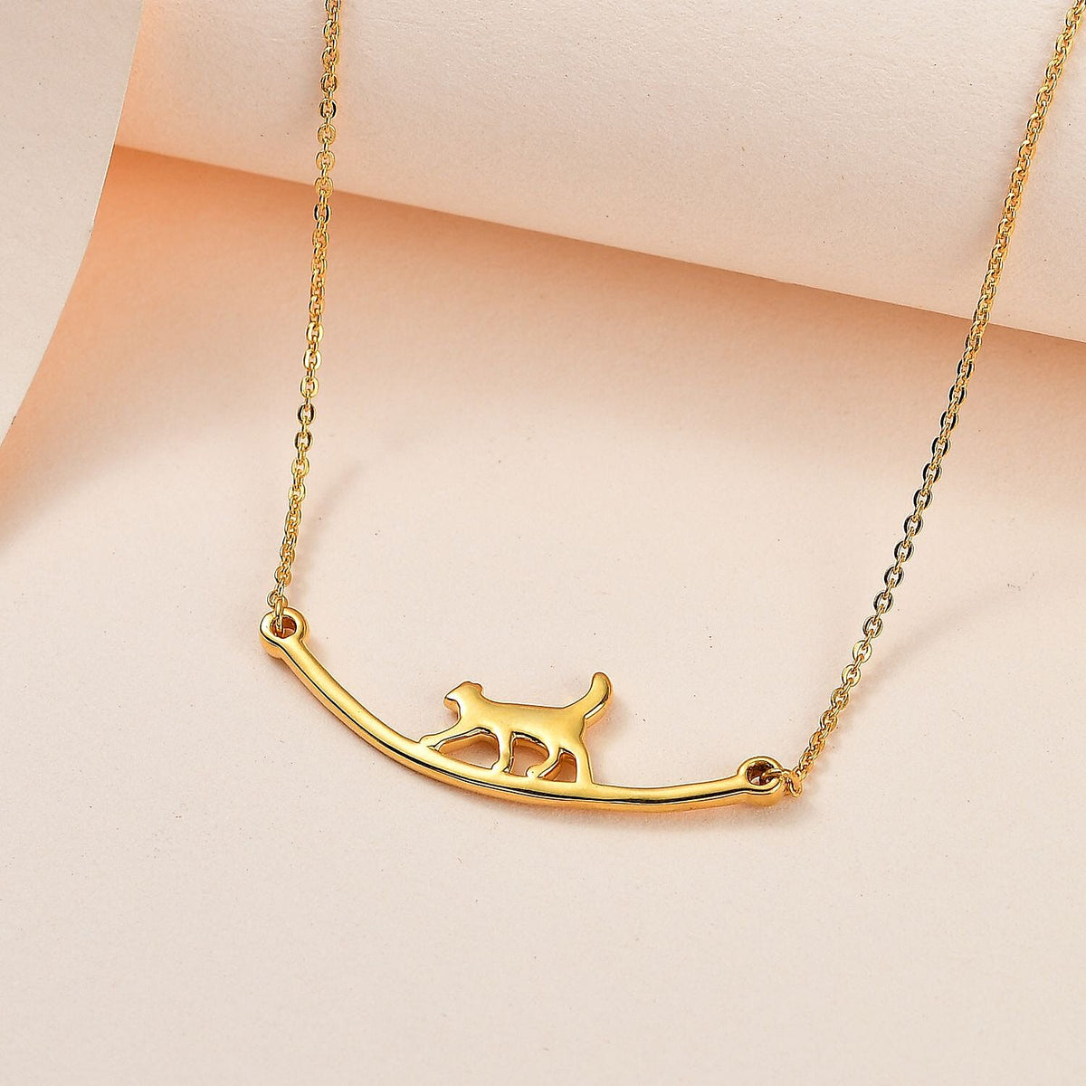 18K Vermeil YG Plated Sterling Silver Necklace (Size - 20) V32699360 3