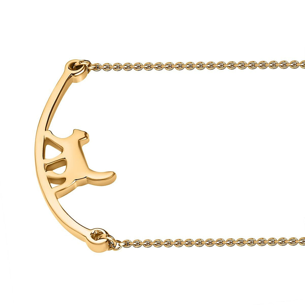 18K Vermeil YG Plated Sterling Silver Necklace (Size - 20)
