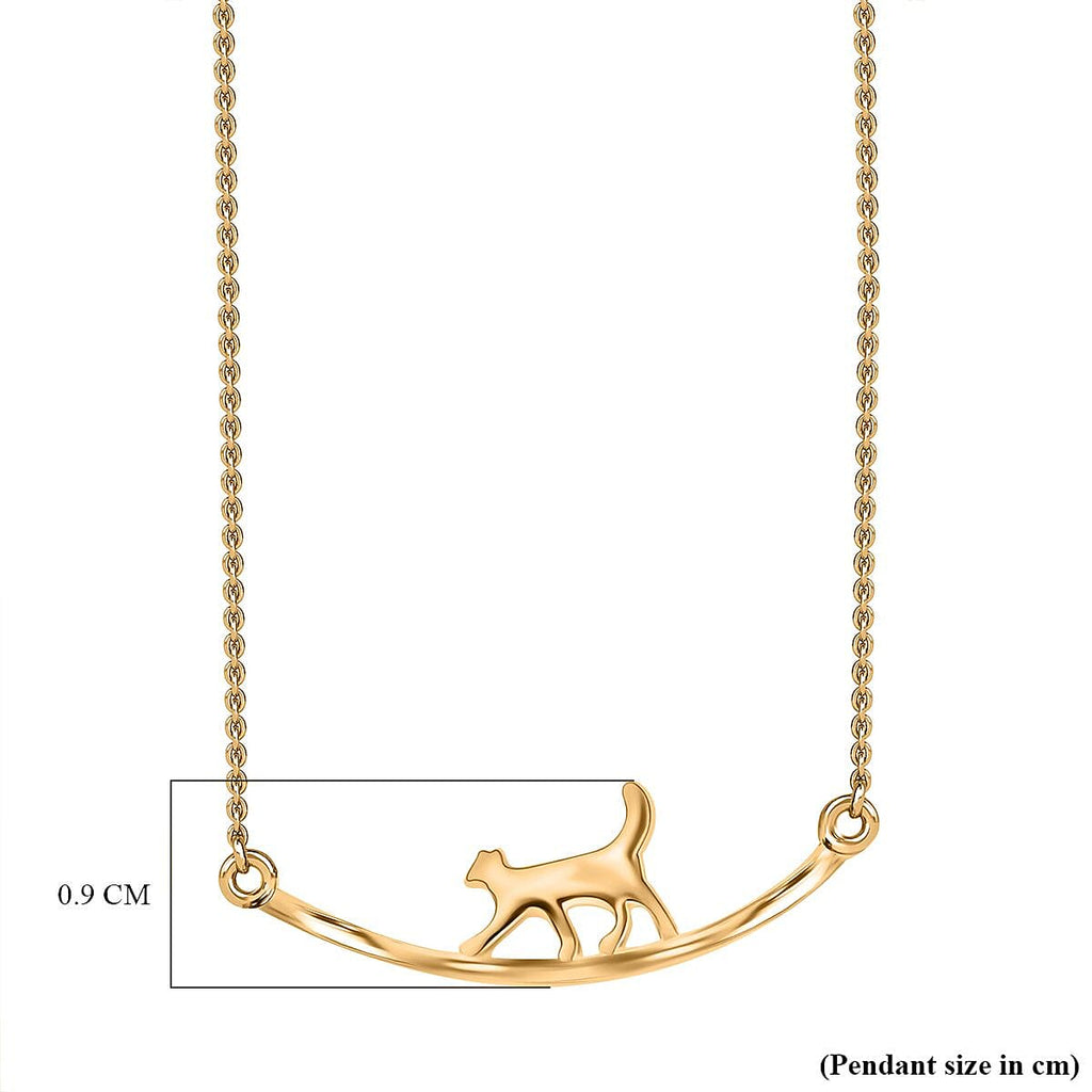18K Vermeil YG Plated Sterling Silver Necklace (Size - 20)