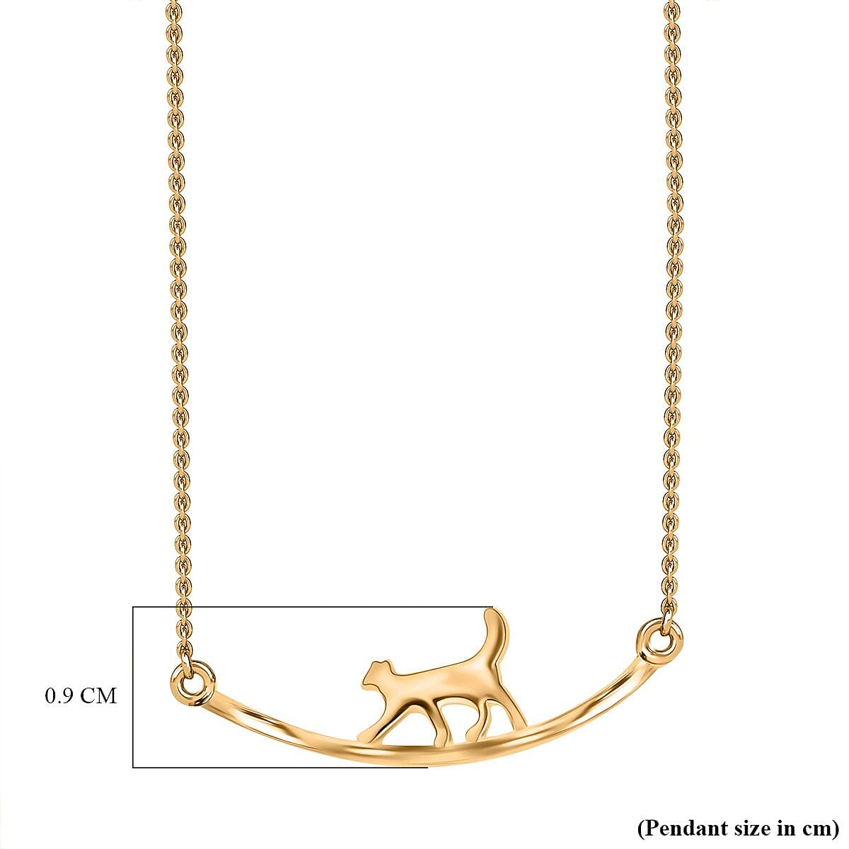 18K Vermeil YG Plated Sterling Silver Necklace (Size - 20) V32699360 7