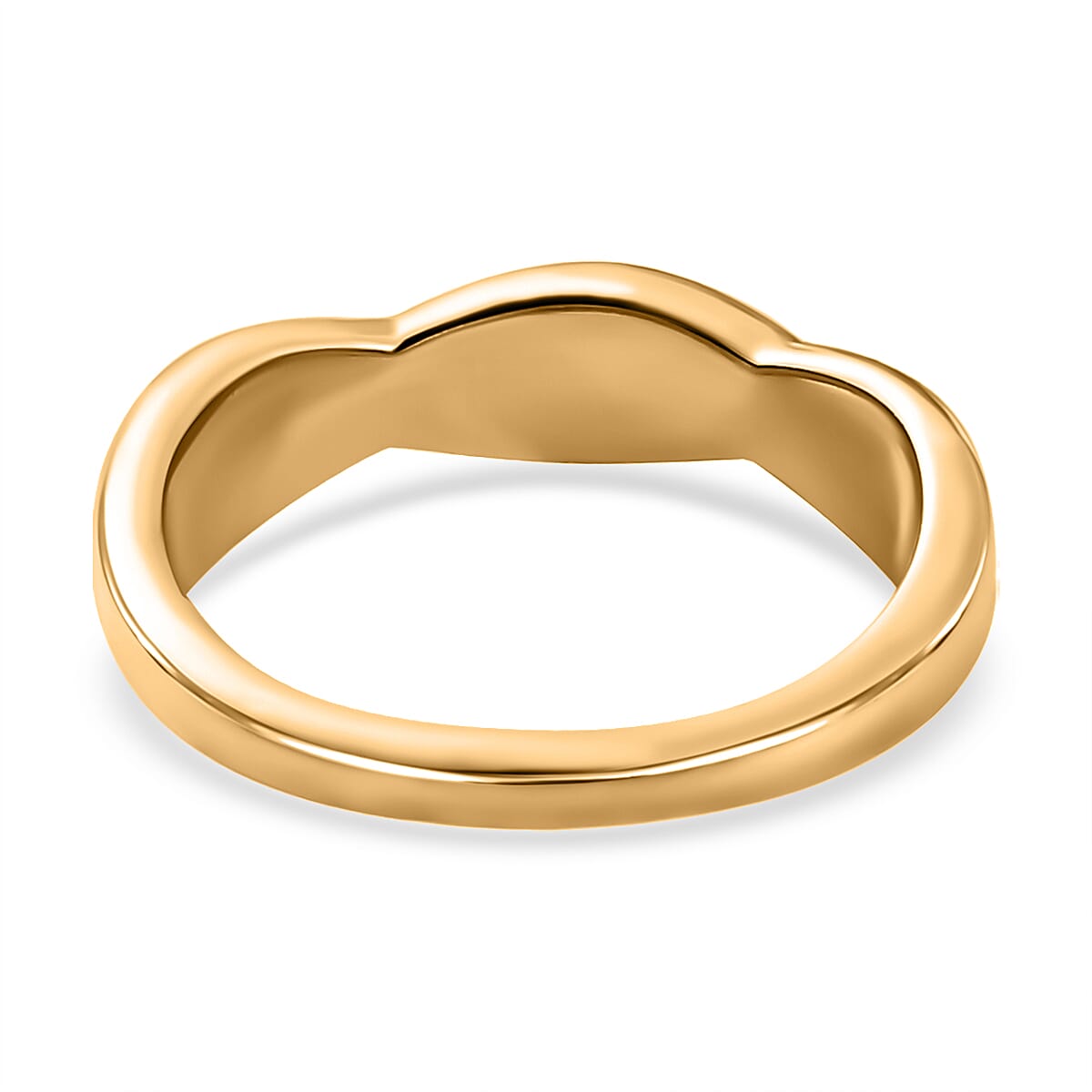 Waterproof Criss-Cross Ring in 18K Vermeil Yellow Gold Plating Sterling Silver 7616855 4