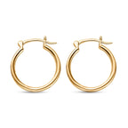 Vermeil YG Sterling Silver Full Hoop Earring