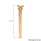 Vermeil YG Sterling Silver Full Hoop Earring