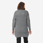 Nova of London Cable Knit Roll Neck Jumper (Size M-L) - Grey