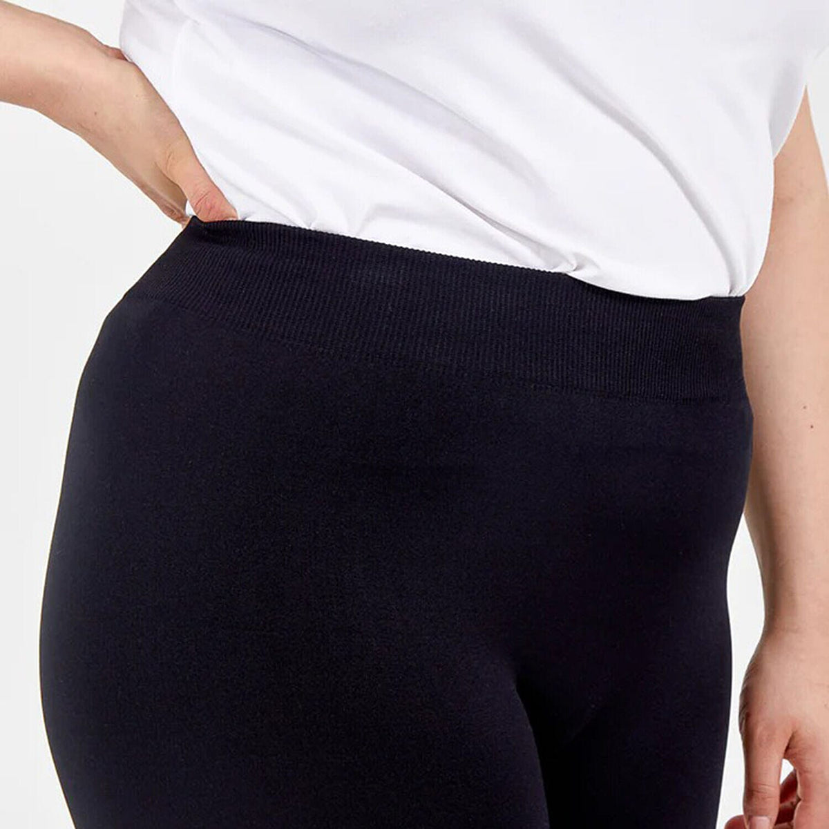 Nova of London Curve Fleece Line Legging (Size 18 to 20) - Black 7238145 1