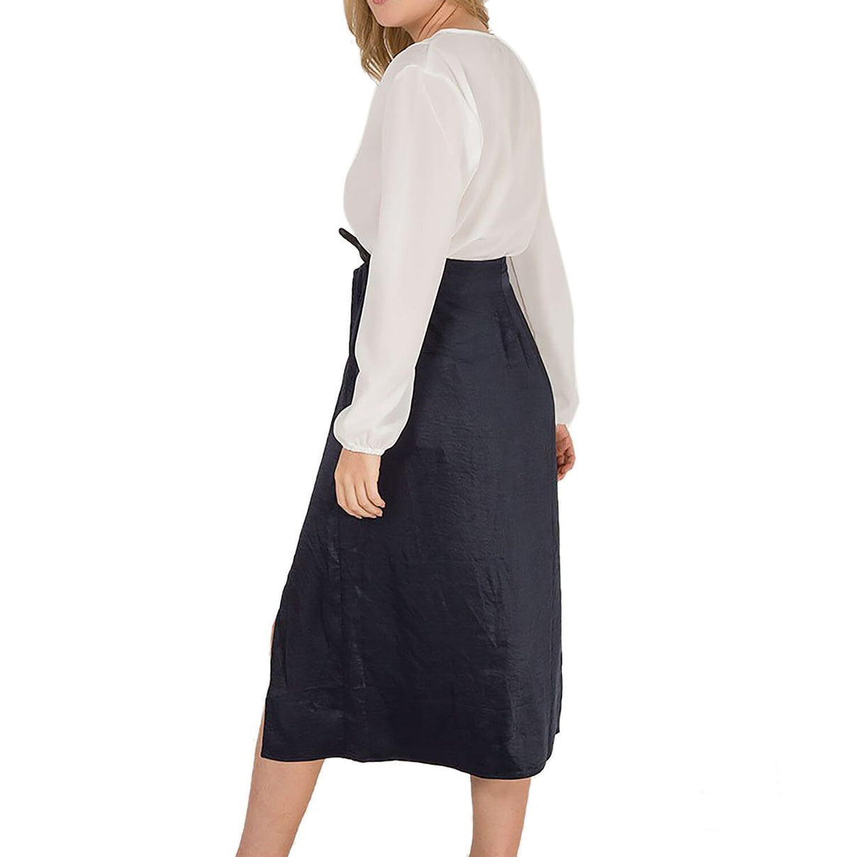 Nova of London Front Pleat Midi Skirt in Navy Colour 6263321 1