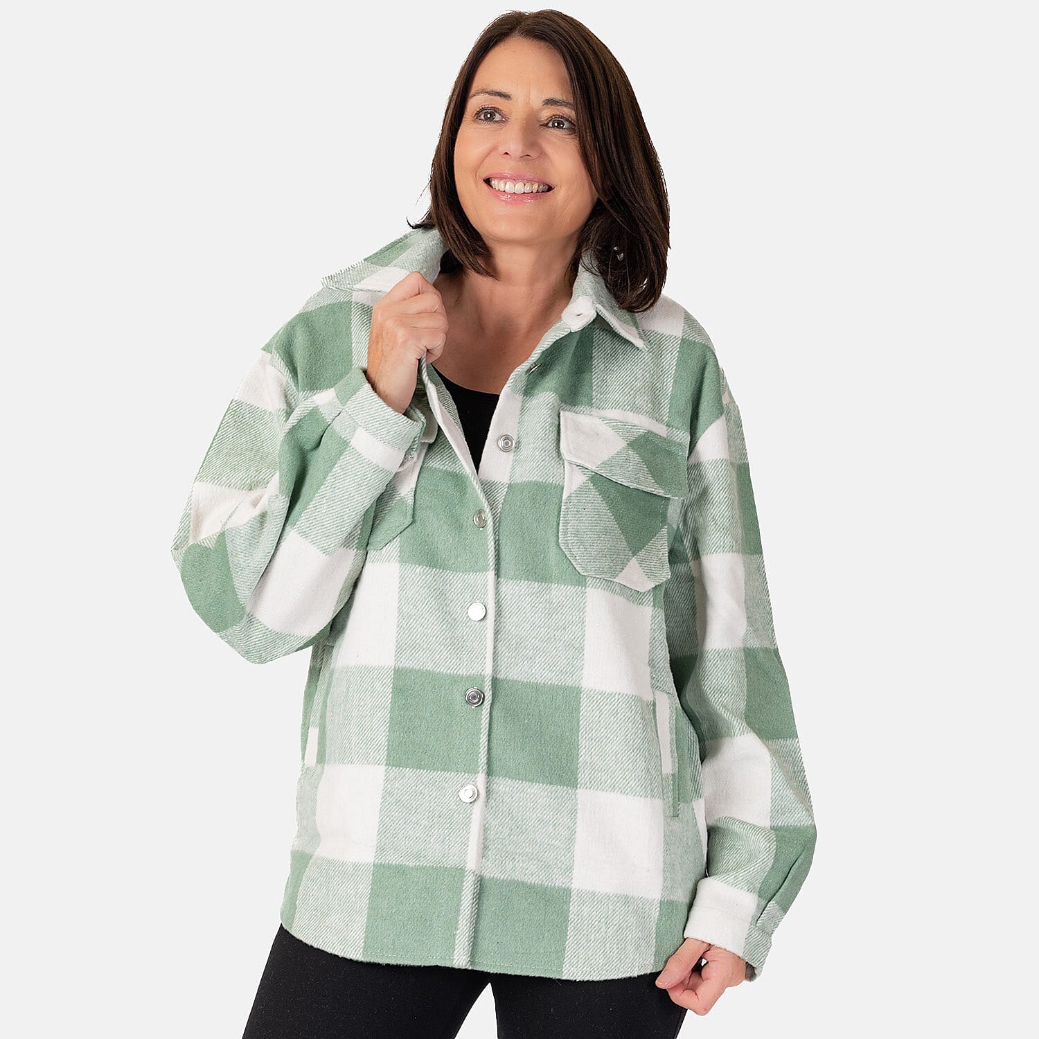 Nova of London Polyester Woven Jacket (Size 1x1 cm) - Green 7713275 2
