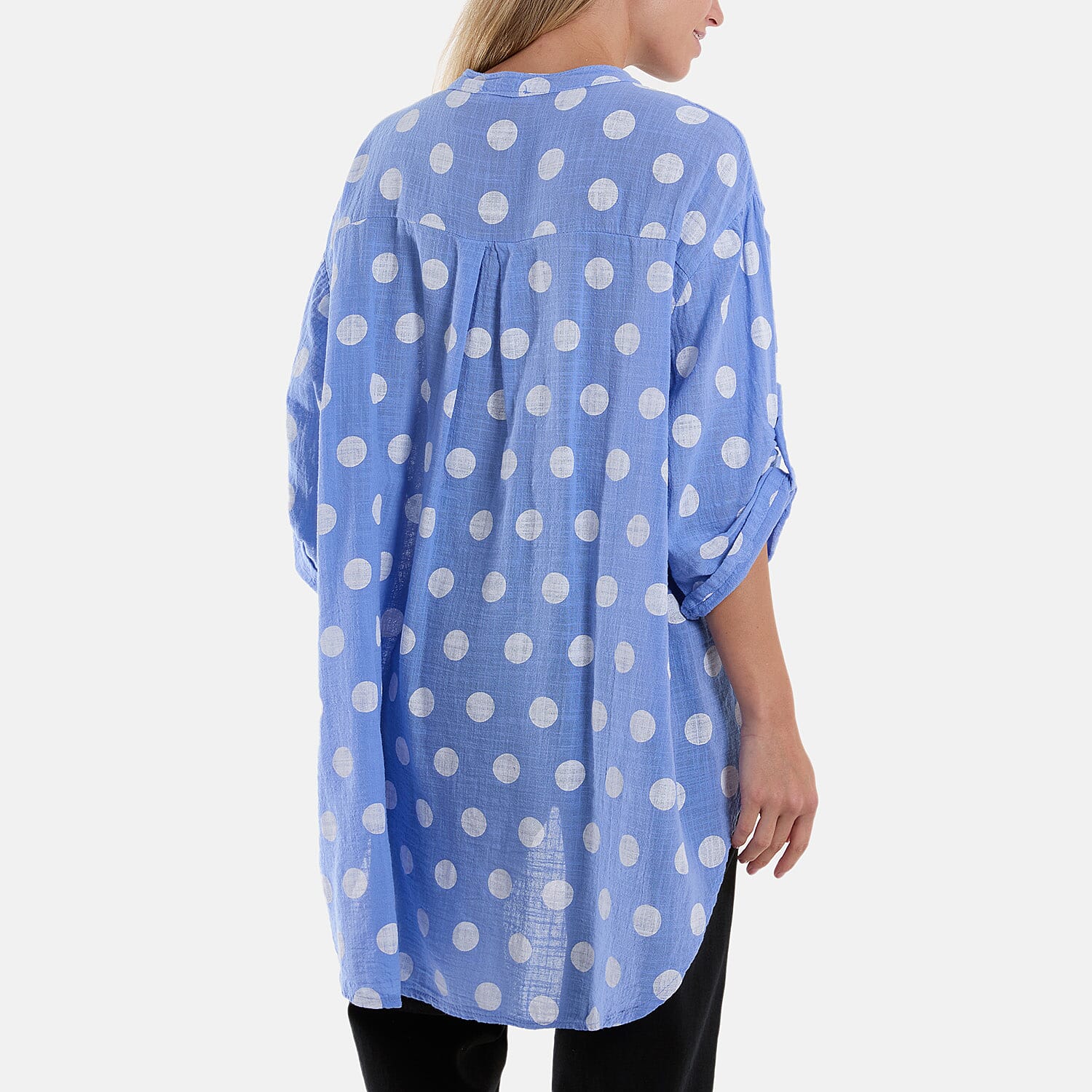 Moda Italia Polka Dot Pure Cotton Shirt 7778644 1