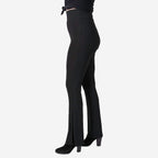 Nova of London Thick Waistband Plain Flared Trousers (Size L) - Black