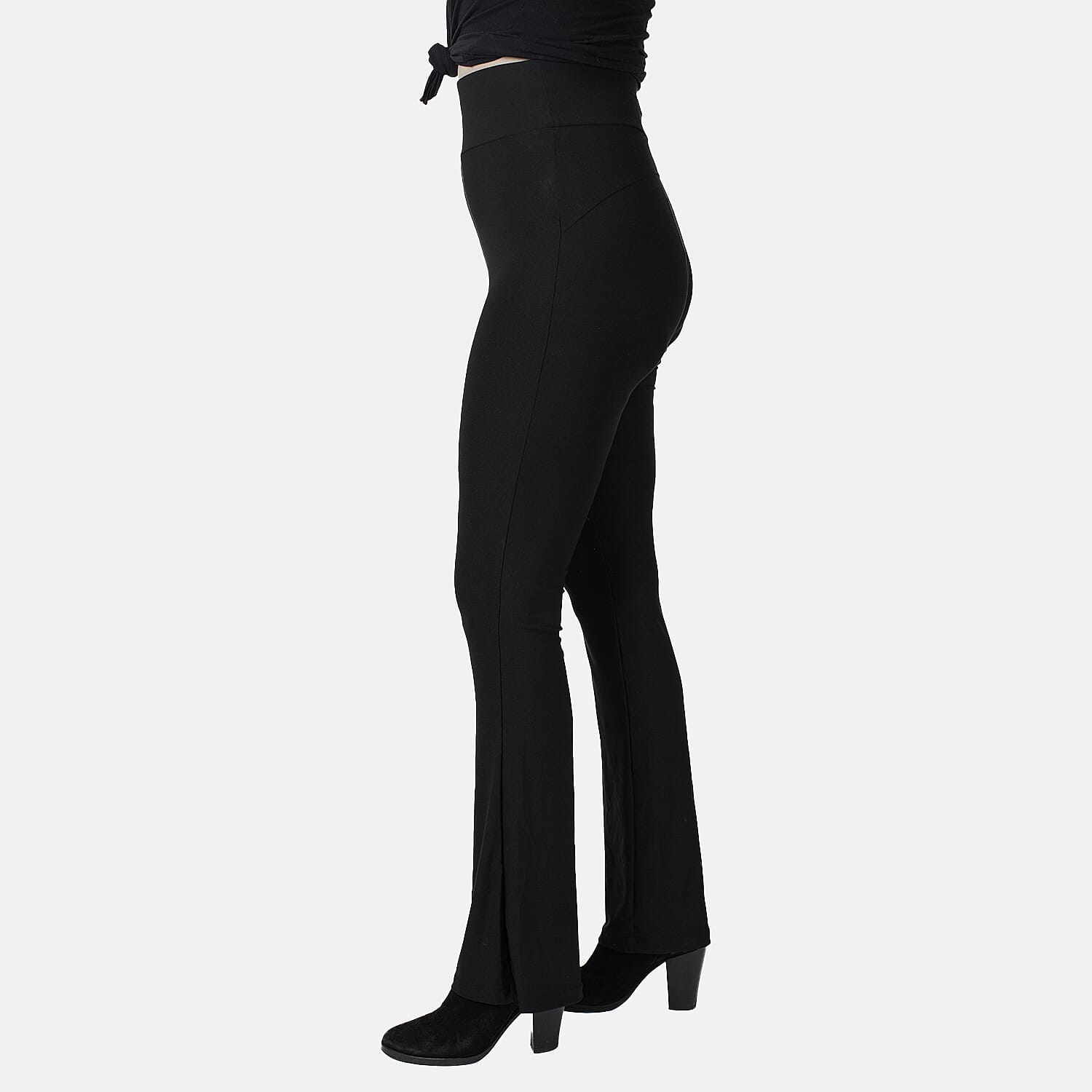 Nova of London Thick Waistband Plain Flared Trousers 7716212 2