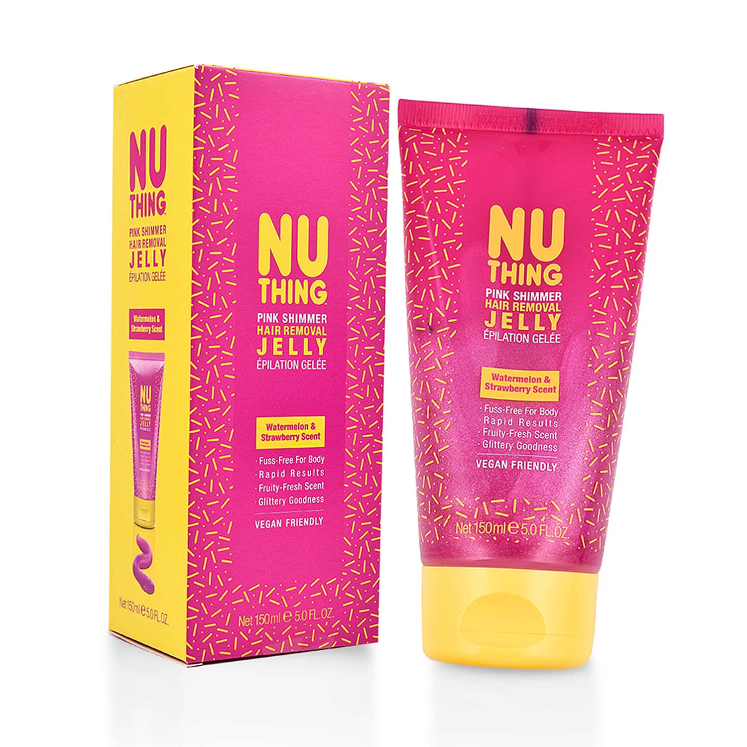 Nuthing: Pink Shimmer Hair Removal Jelly - 150ml 6275046 0