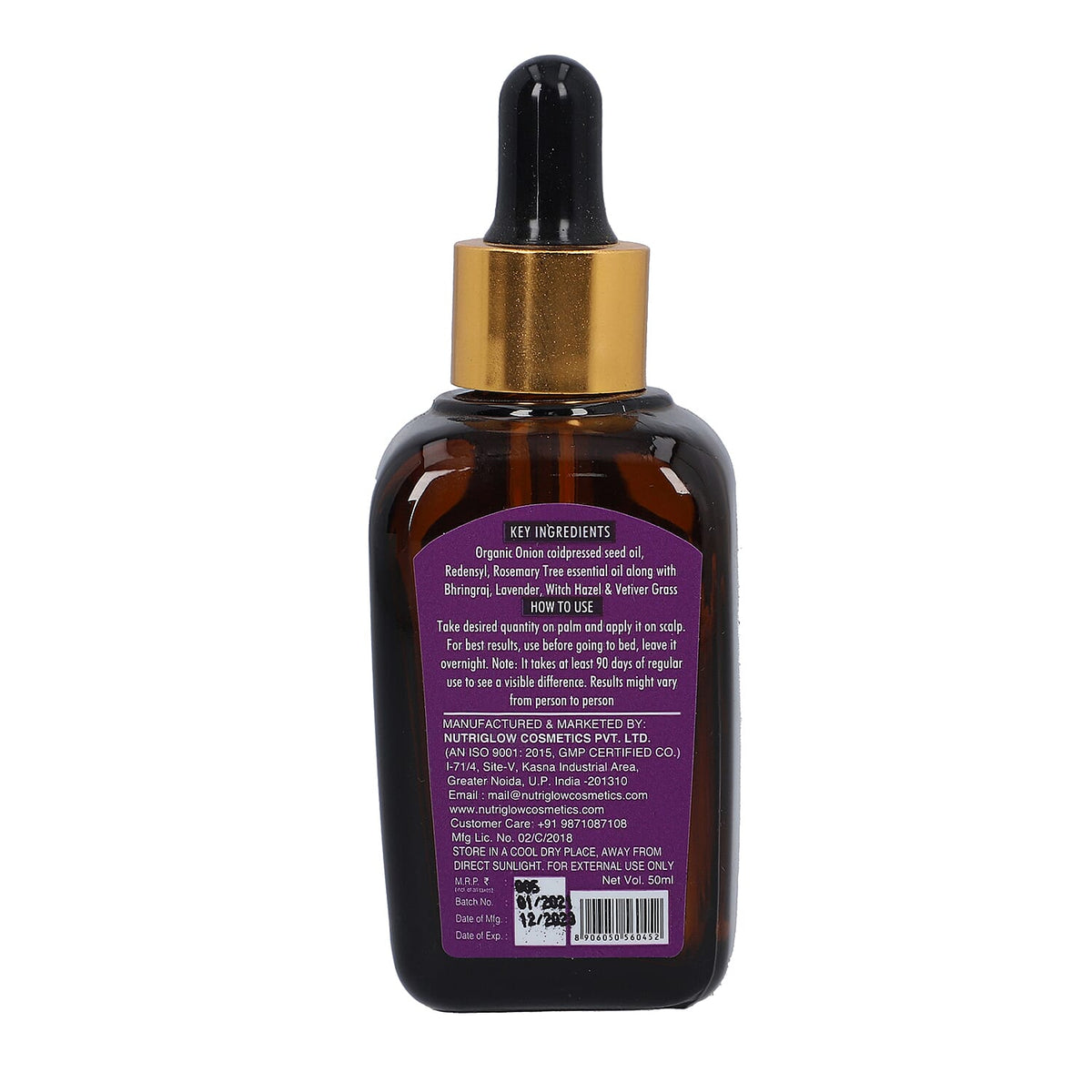 NutriGlow Naturals - Onion Hair Re-Growth Booster Serum - 50ml 6019079 3