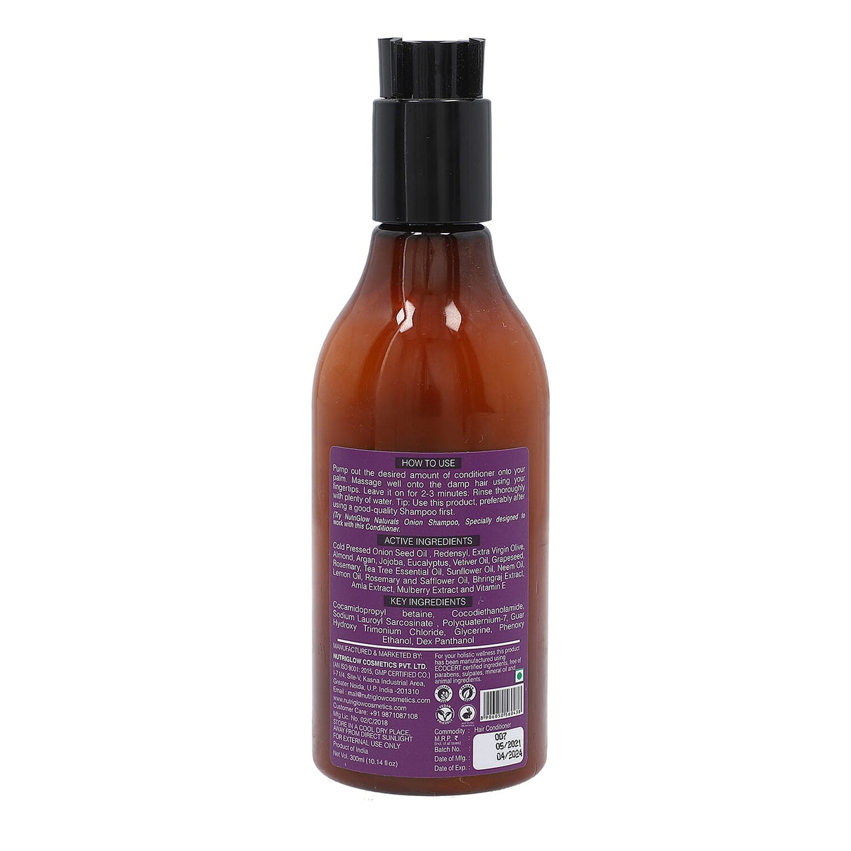 NutriGlow Natural Onion Hair Conditioner 6019064 3